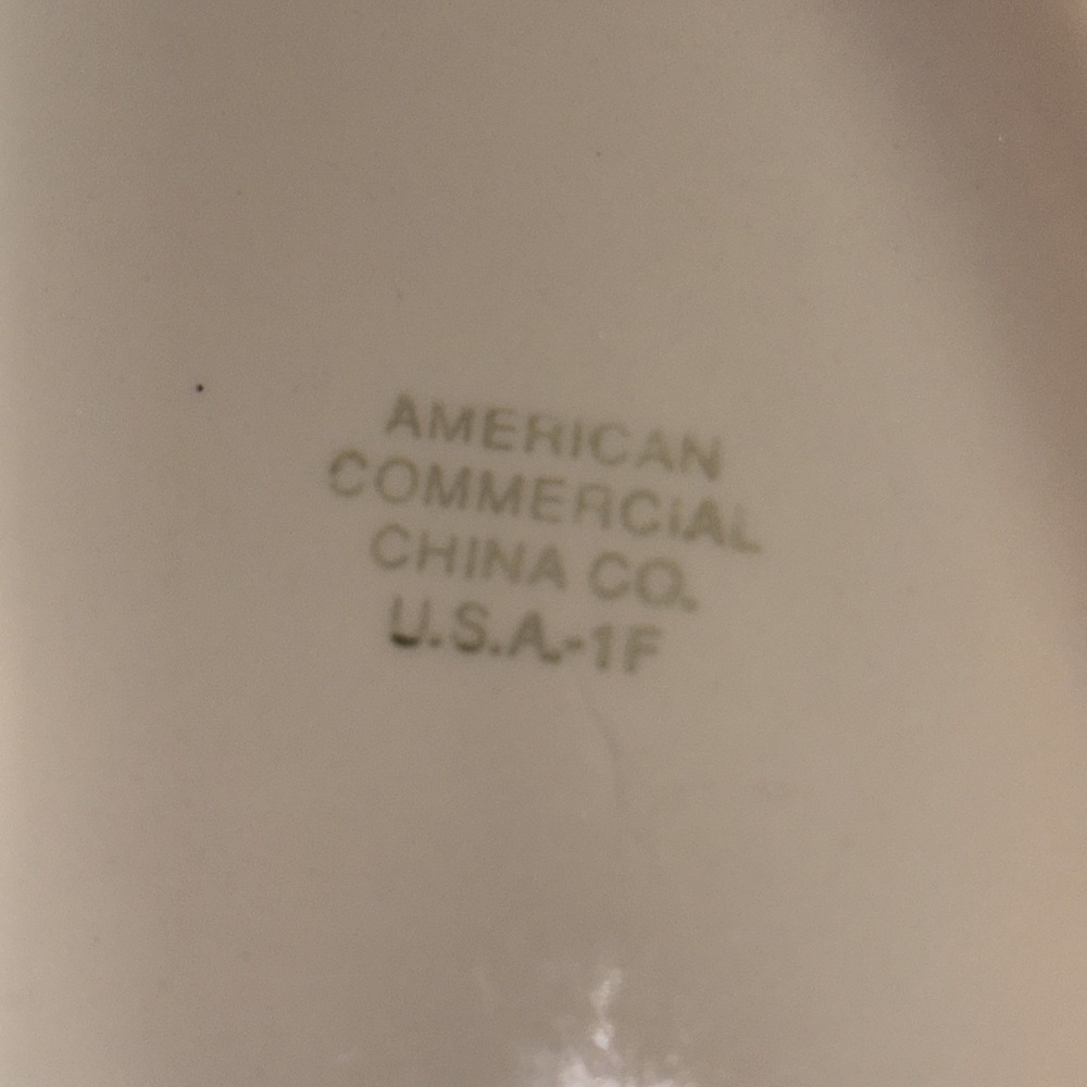 VTG Chunky Restaurant Ware Oval Dish American Commercial China Co. White 9X6 - Picture 2 of 4